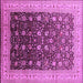 Square Oriental Purple Traditional Rug, urb612pur