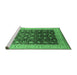 Sideview of Machine Washable Oriental Emerald Green Traditional Area Rugs, wshurb612emgrn