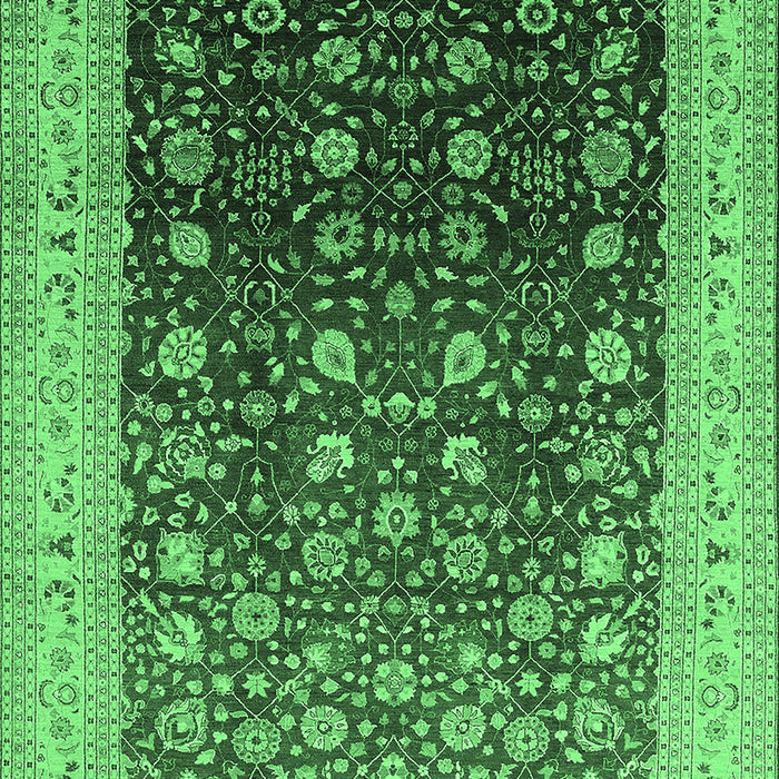 Oriental Emerald Green Traditional Rug, urb612emgrn