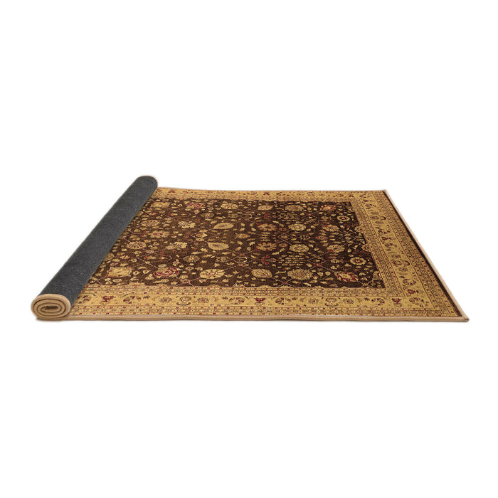 Sideview of Oriental Brown Traditional Rug, urb612brn