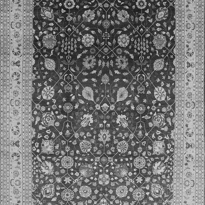 Machine Washable Oriental Gray Traditional Rug, wshurb612gry