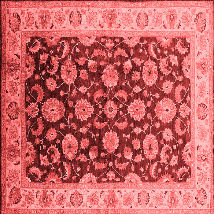 Machine Washable Oriental Red Traditional Rug, wshurb613red