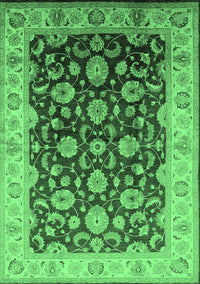 Oriental Emerald Green Traditional Rug, urb613emgrn