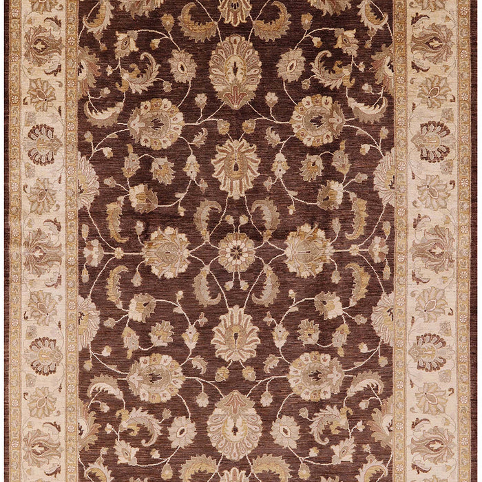 Mid-Century Modern Sandy Brown Oriental Rug, urb613