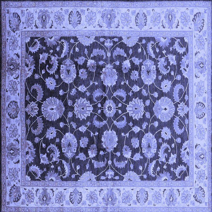 Square Oriental Blue Traditional Rug, urb613blu
