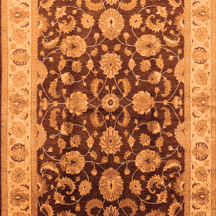 Oriental Orange Traditional Rug, urb613org