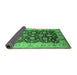 Sideview of Oriental Emerald Green Traditional Rug, urb613emgrn