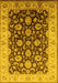 Oriental Yellow Traditional Rug, urb613yw