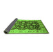 Sideview of Oriental Green Traditional Rug, urb613grn