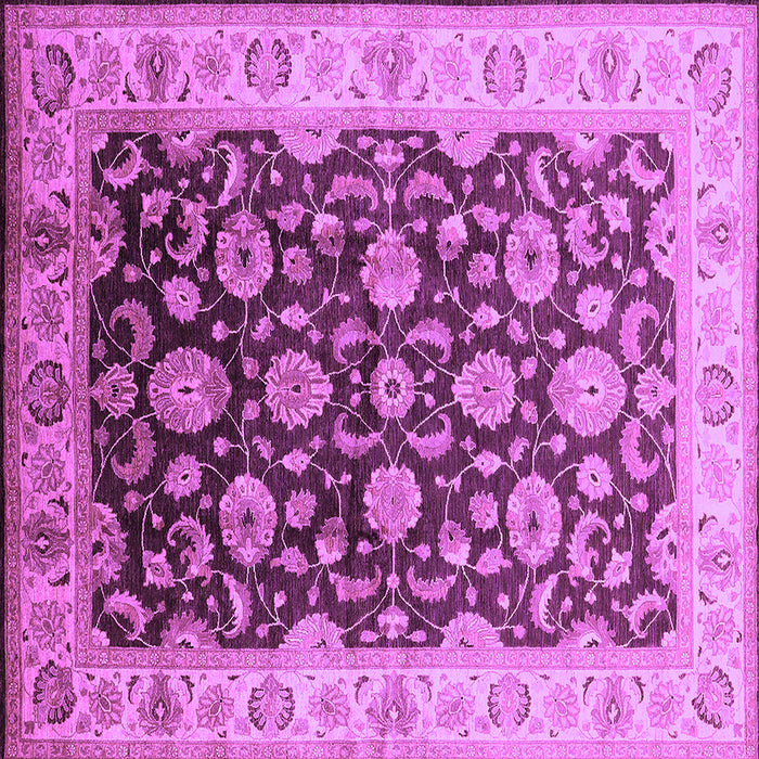 Square Oriental Purple Traditional Rug, urb613pur