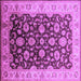 Square Oriental Purple Traditional Rug, urb613pur