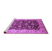 Sideview of Machine Washable Oriental Purple Traditional Area Rugs, wshurb613pur