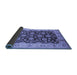 Sideview of Oriental Blue Traditional Rug, urb613blu