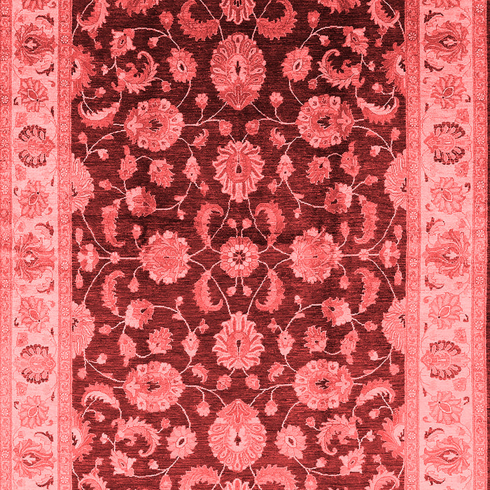 Machine Washable Oriental Red Traditional Rug, wshurb613red