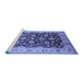 Sideview of Machine Washable Oriental Blue Traditional Rug, wshurb613blu