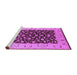 Sideview of Machine Washable Oriental Purple Traditional Area Rugs, wshurb614pur