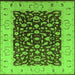 Square Oriental Green Traditional Rug, urb614grn
