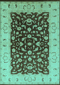 Oriental Turquoise Traditional Rug, urb614turq