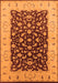 Machine Washable Oriental Orange Traditional Area Rugs, wshurb614org