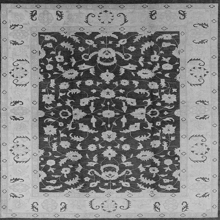 Square Oriental Gray Traditional Rug, urb614gry