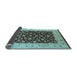 Sideview of Oriental Light Blue Traditional Rug, urb614lblu