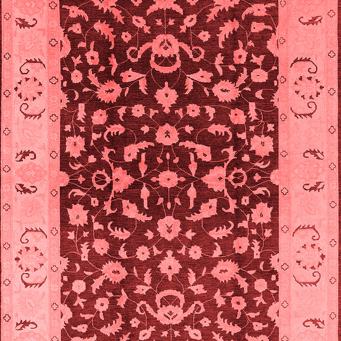 Machine Washable Oriental Red Traditional Rug, wshurb614red