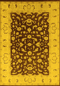 Oriental Yellow Traditional Rug, urb614yw