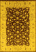 Oriental Yellow Traditional Rug, urb614yw