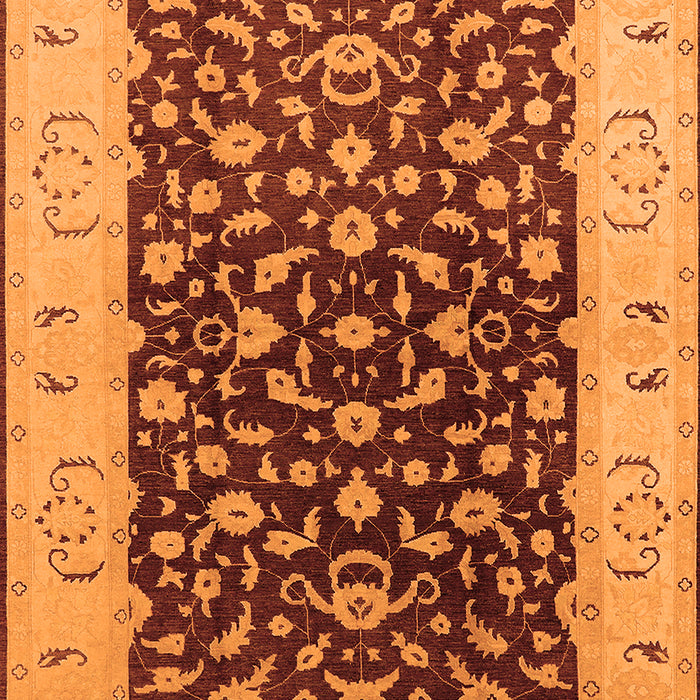 Oriental Orange Traditional Rug, urb614org