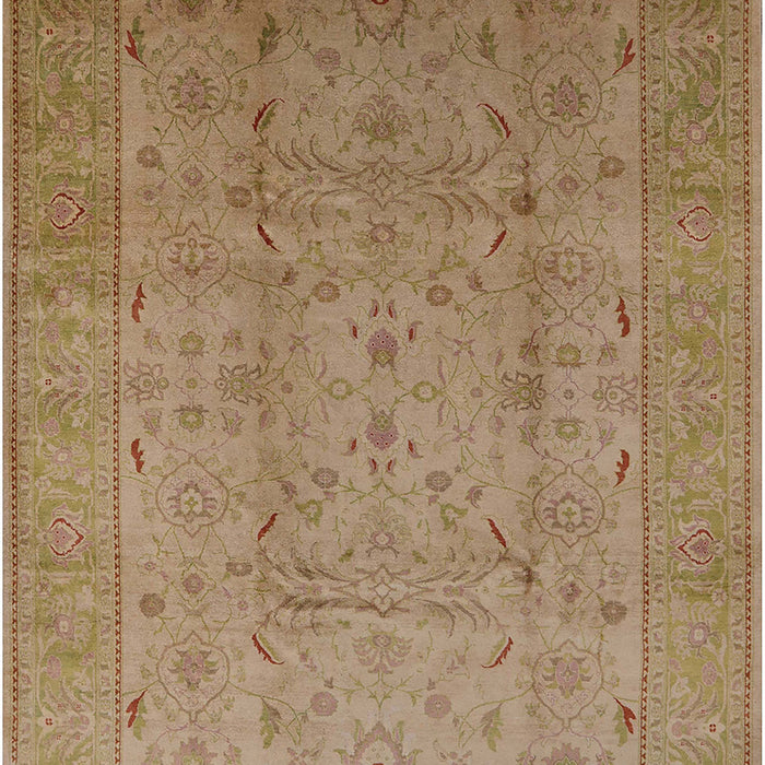 Mid-Century Modern Light Brown Oriental Rug, urb615