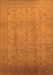 Machine Washable Oriental Orange Traditional Area Rugs, wshurb615org