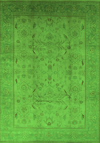 Oriental Green Traditional Rug, urb615grn