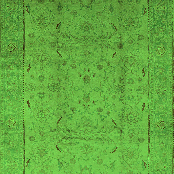 Oriental Green Traditional Rug, urb615grn