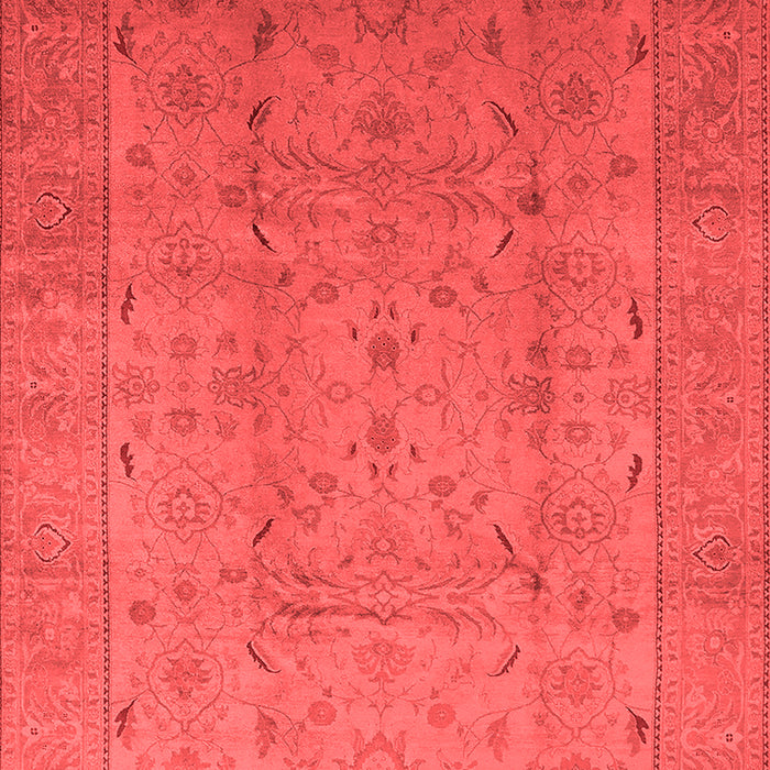 Machine Washable Oriental Red Traditional Rug, wshurb615red