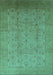 Oriental Turquoise Traditional Rug, urb615turq