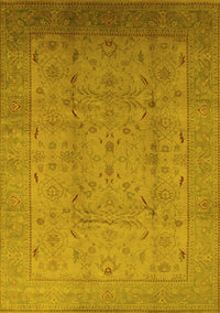 Oriental Yellow Traditional Rug, urb615yw