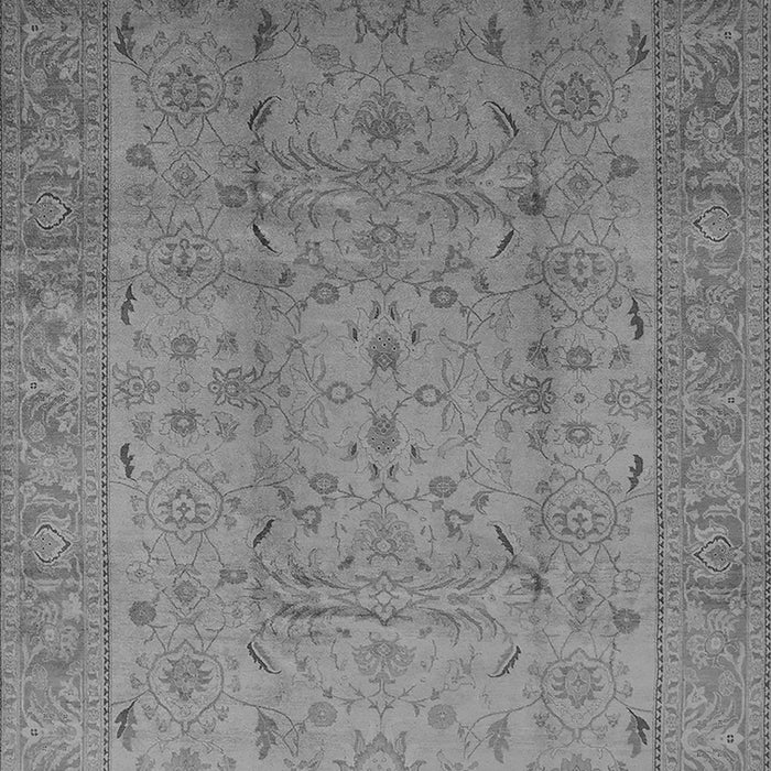 Machine Washable Oriental Gray Traditional Rug, wshurb615gry