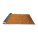 Sideview of Oriental Orange Traditional Rug, urb615org