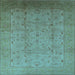 Square Oriental Light Blue Traditional Rug, urb615lblu