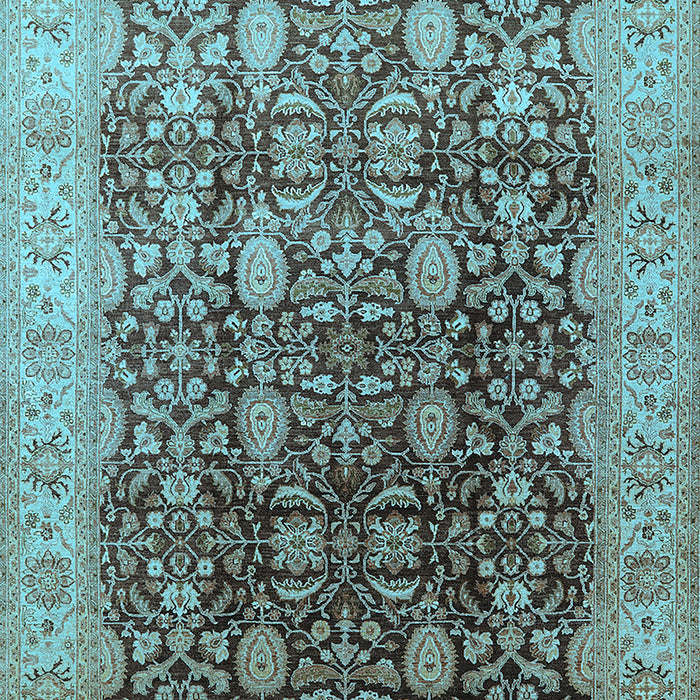 Oriental Light Blue Traditional Rug, urb616lblu