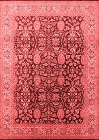 Oriental Red Traditional Rug, urb616red
