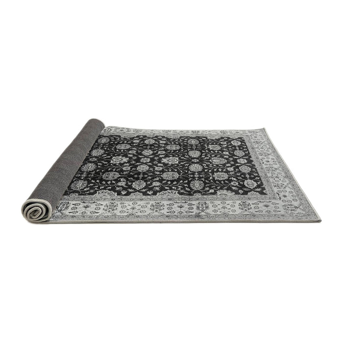 Sideview of Oriental Gray Traditional Rug, urb617gry
