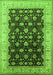 Oriental Green Traditional Rug, urb617grn