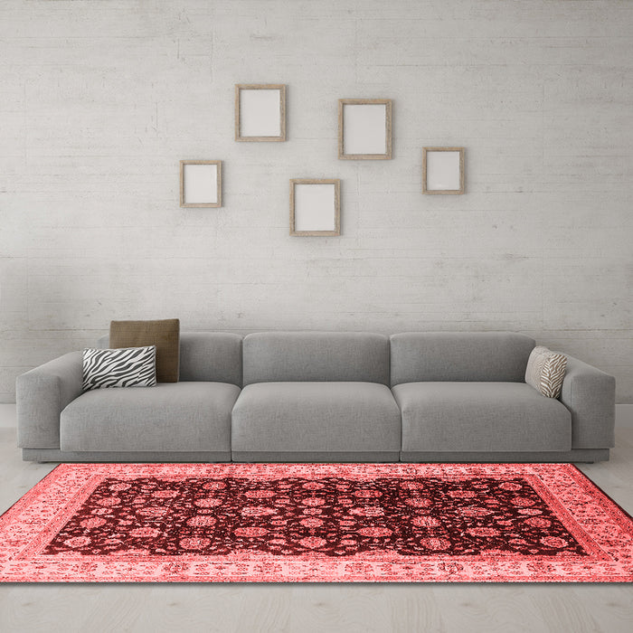 Traditional Red Washable Rugs