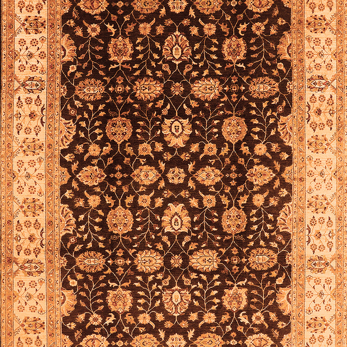 Oriental Orange Traditional Rug, urb617org