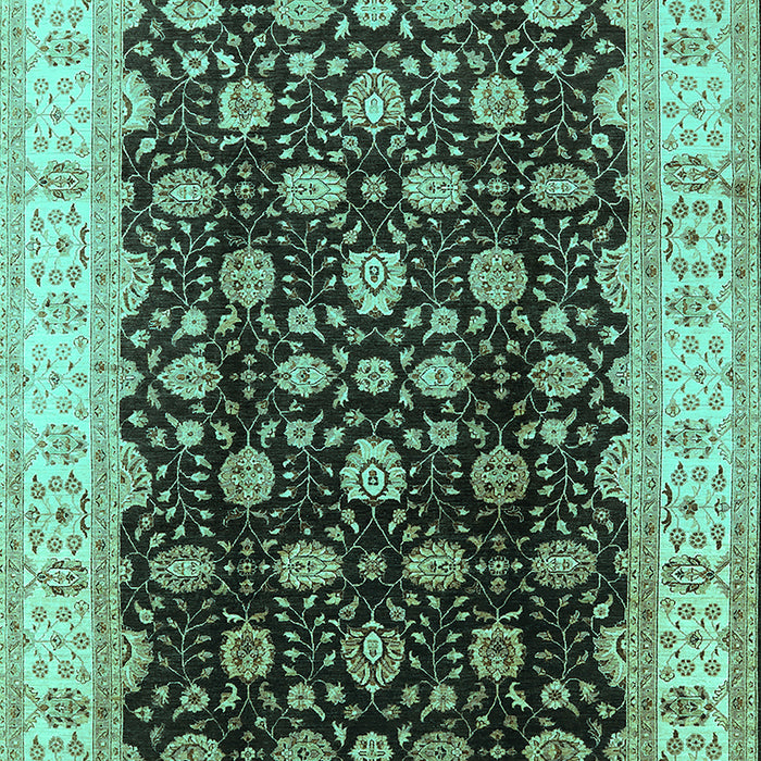 Oriental Turquoise Traditional Rug, urb617turq