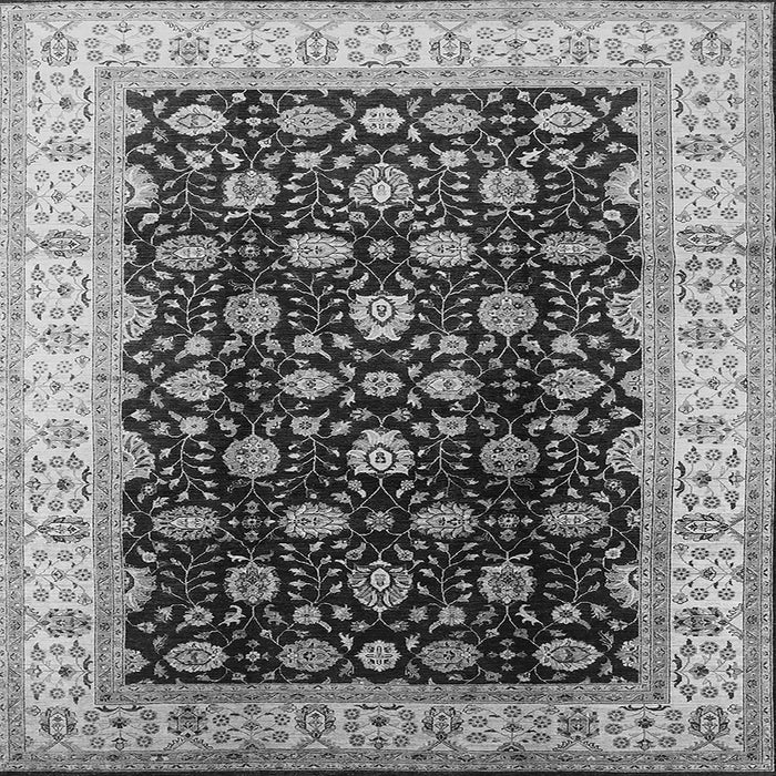 Square Oriental Gray Traditional Rug, urb617gry