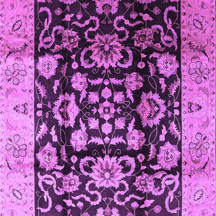 Machine Washable Oriental Purple Traditional Area Rugs, wshurb618pur