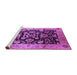 Sideview of Machine Washable Oriental Purple Traditional Area Rugs, wshurb618pur