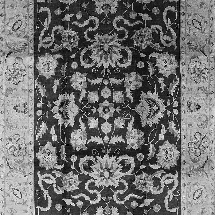 Machine Washable Oriental Gray Traditional Rug, wshurb618gry